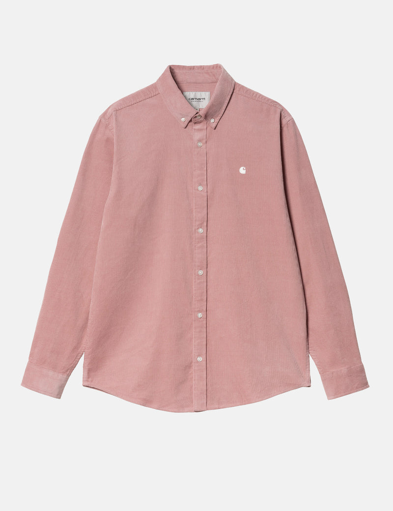 Carhartt-WIP Madison Fine Cord Shirt (Regular) - Glassy Pink