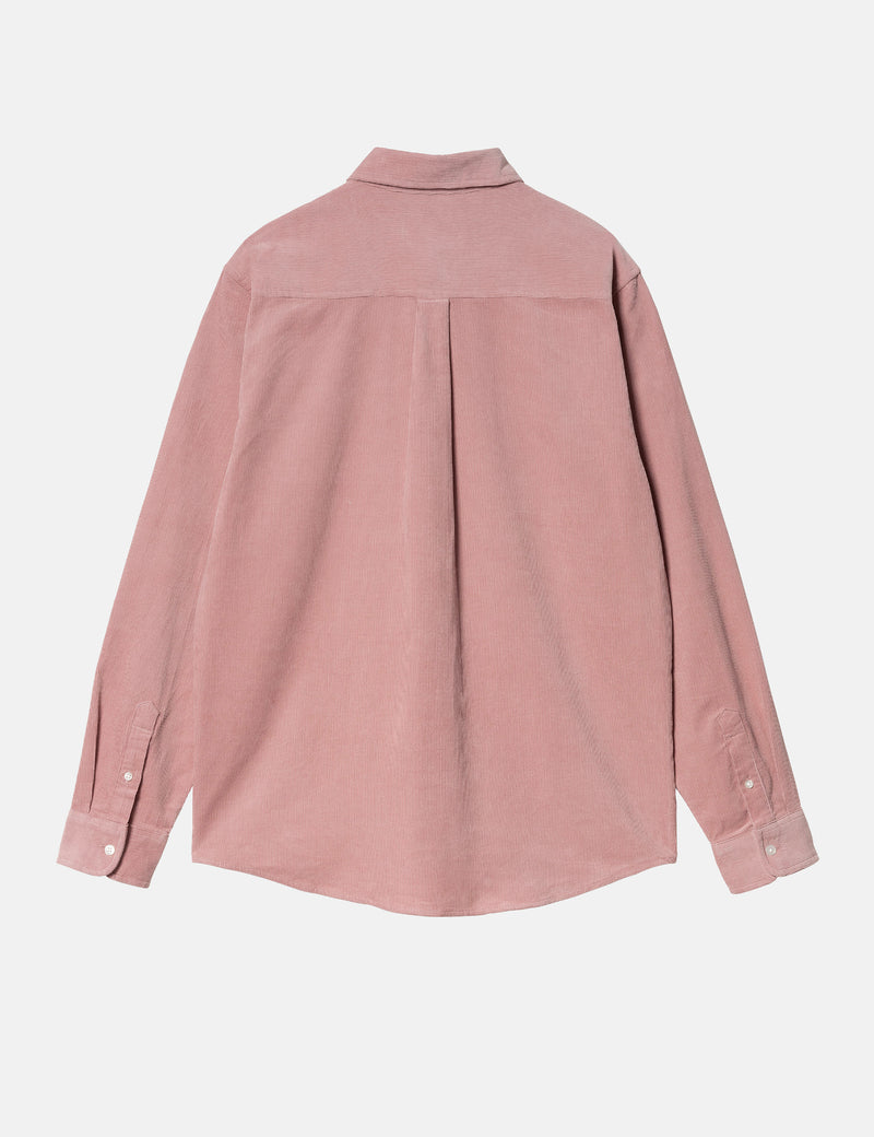 Carhartt-WIP Madison Fine Cord Shirt (Regular) - Glassy Pink