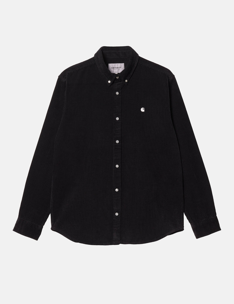 Carhartt-WIP Madison Fine Cord Shirt (Regular) - Black/Wax