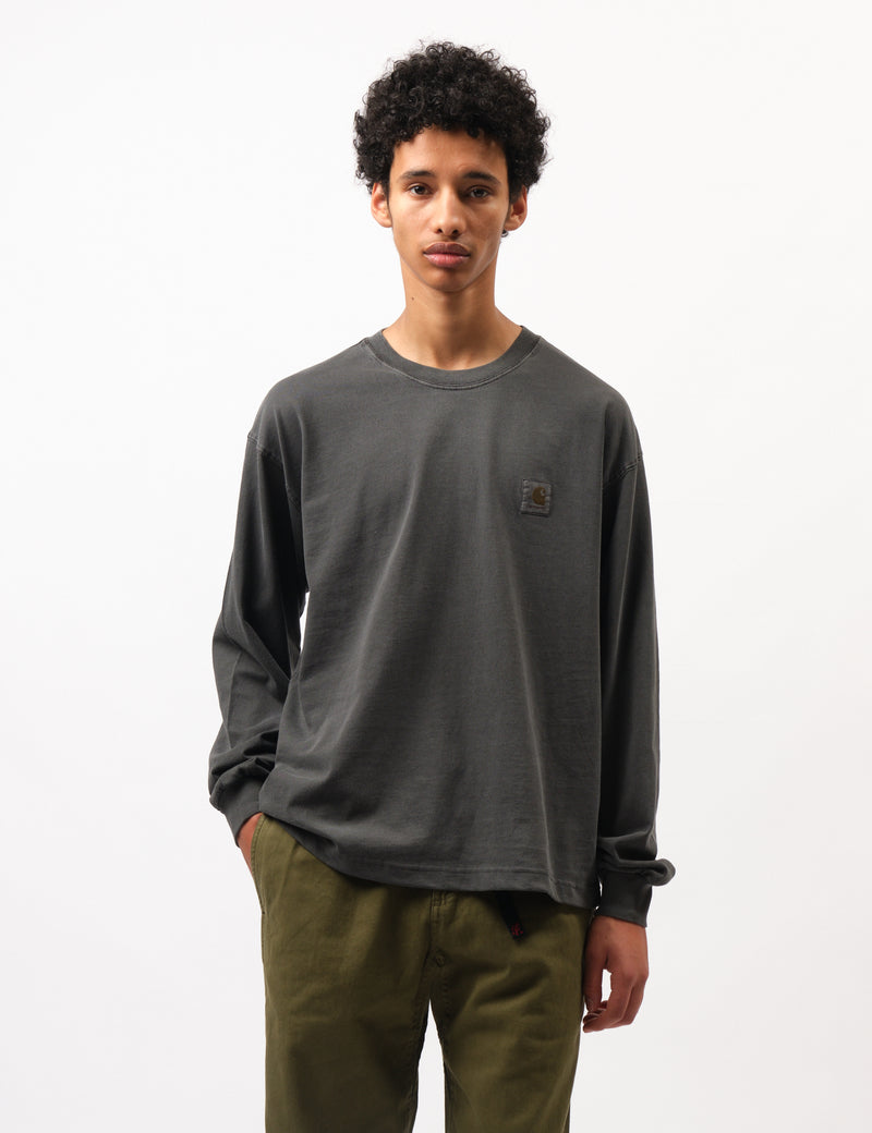 Carhartt WIP Vista Long Sleeve T-Shirt (Loose) - Graphite Grey