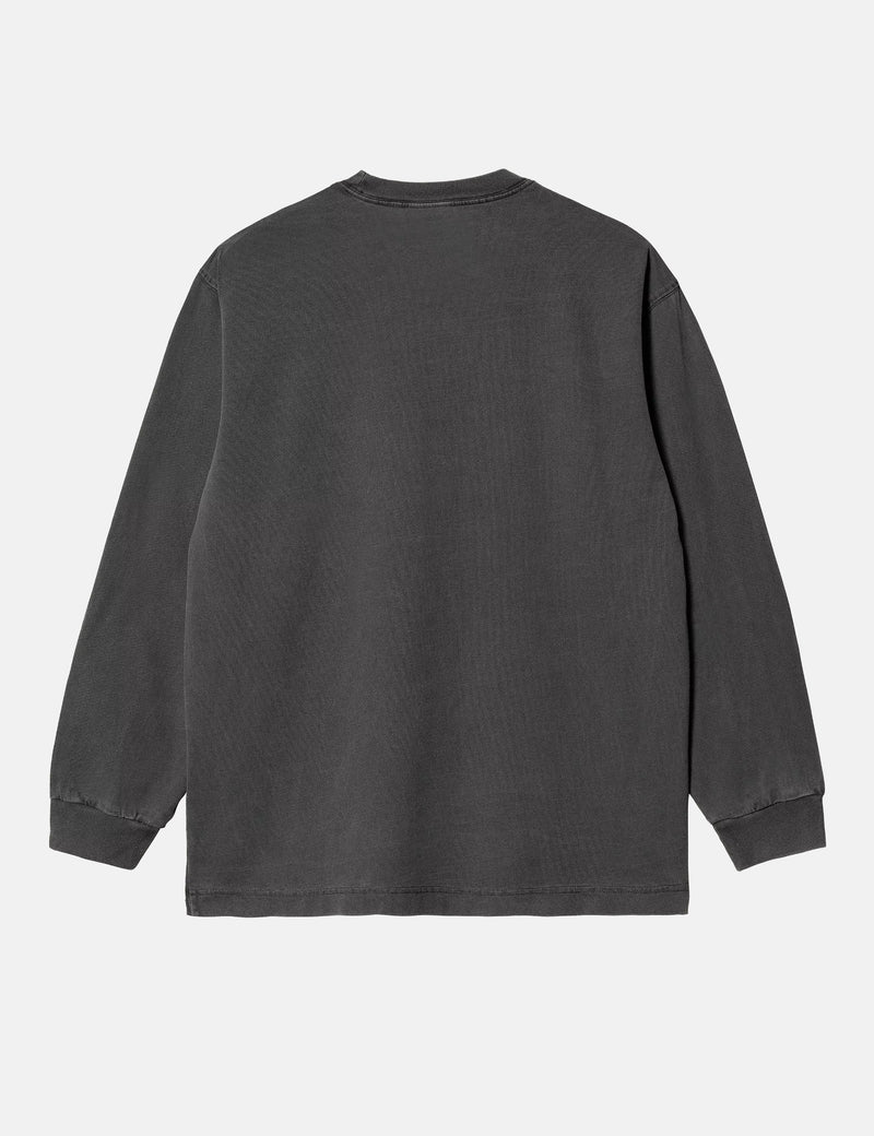 Carhartt WIP Vista Long Sleeve T-Shirt (Loose) - Graphite Grey