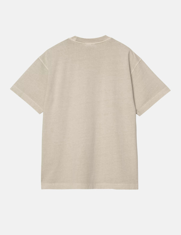 Carhartt WIP Vista T-Shirt - Fleur De Sel Garment Dyed