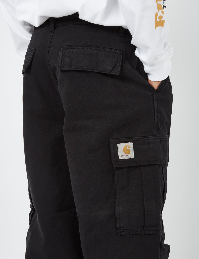 Carhartt-WIP Cole Cargo Pant - Black Rinsed