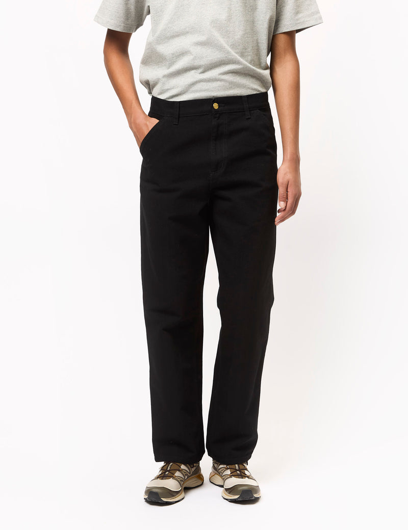 Carhartt WIP Simple Pant (Dearborn Canvas) - Black Rinsed