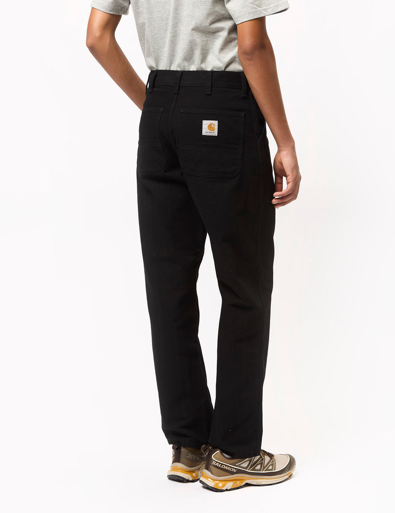 Carhartt WIP Simple Pant (Dearborn Canvas) - Black Rinsed