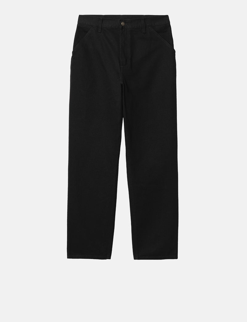 Carhartt WIP Simple Pant (Dearborn Canvas) - Black Rinsed