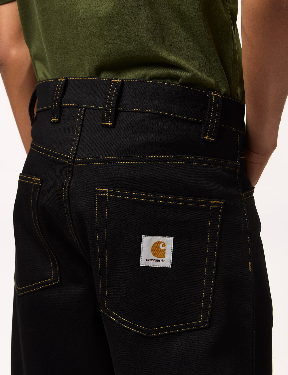 パンツ Carhartt WIP BRANDON PANT Black rigid S Carhartt WIP - Brandon (Rigid) Denim Pant - Black Rigid
