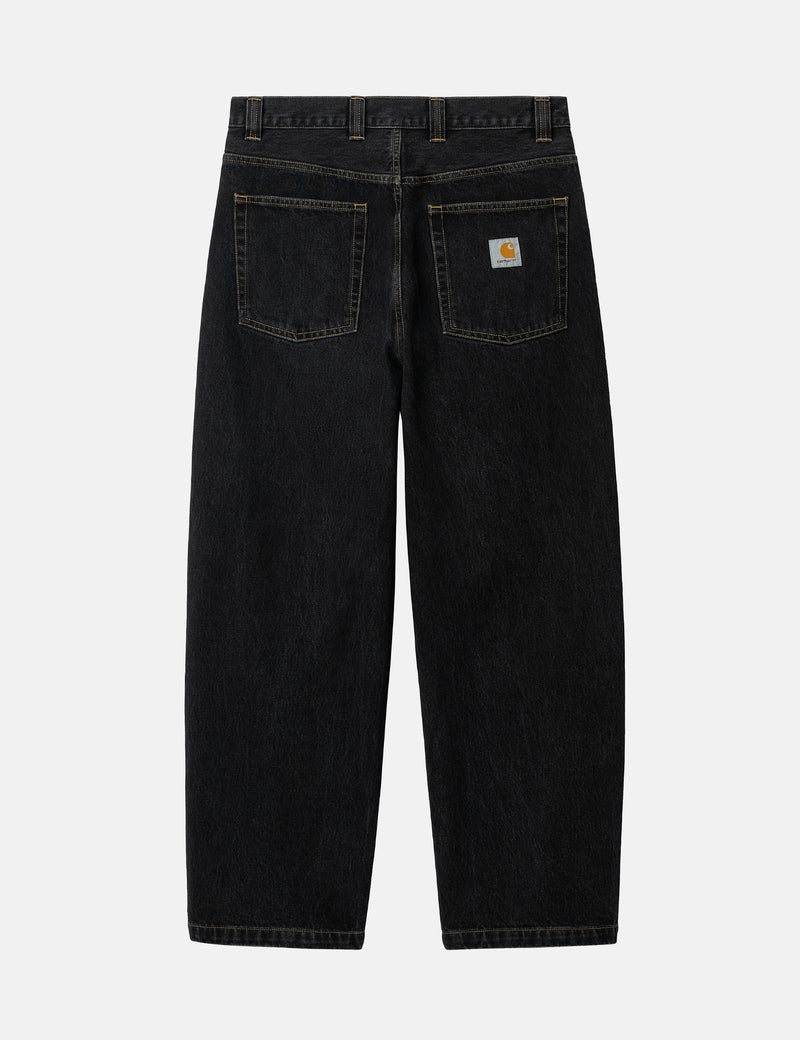 Carhartt-WIP Brandon Pant - Black Stone Washed