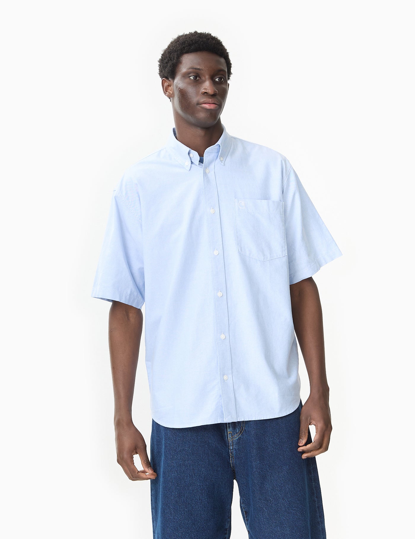 Carhartt-WIP Braxton Shirt - Bleach Blue/Wax | Urban Excess