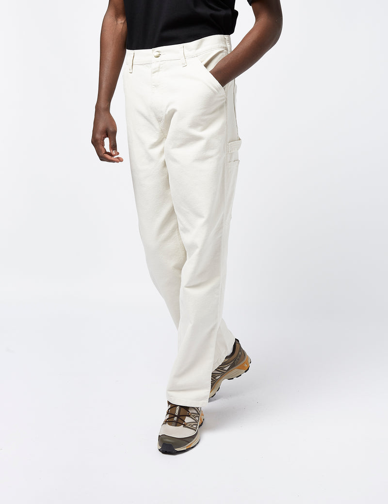 Carhartt-WIP Single Knee Pant (Organic) - Salt White