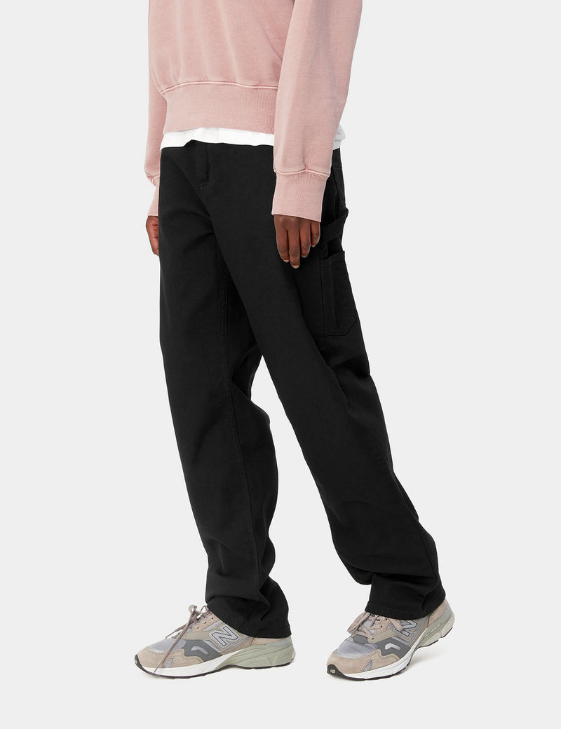 Carhartt-WIP Womens Pierce Pant (Straight) - Black Rinsed