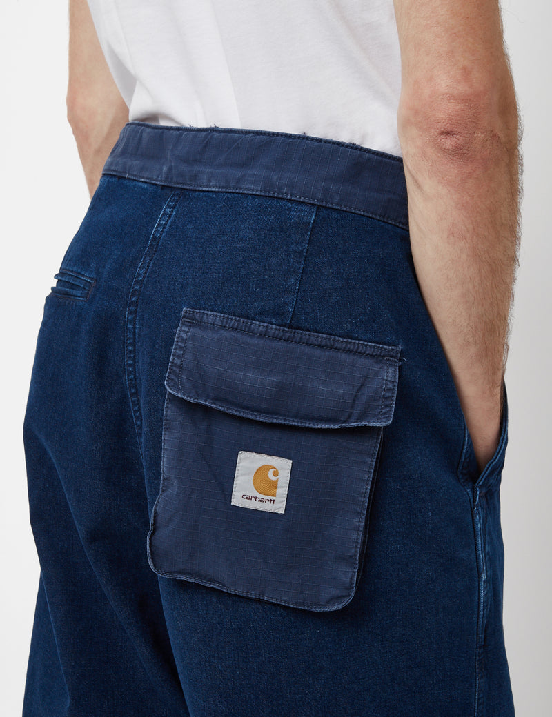 Carhartt-WIP Alma Pant (Relaxed) - Blue Stone Washed