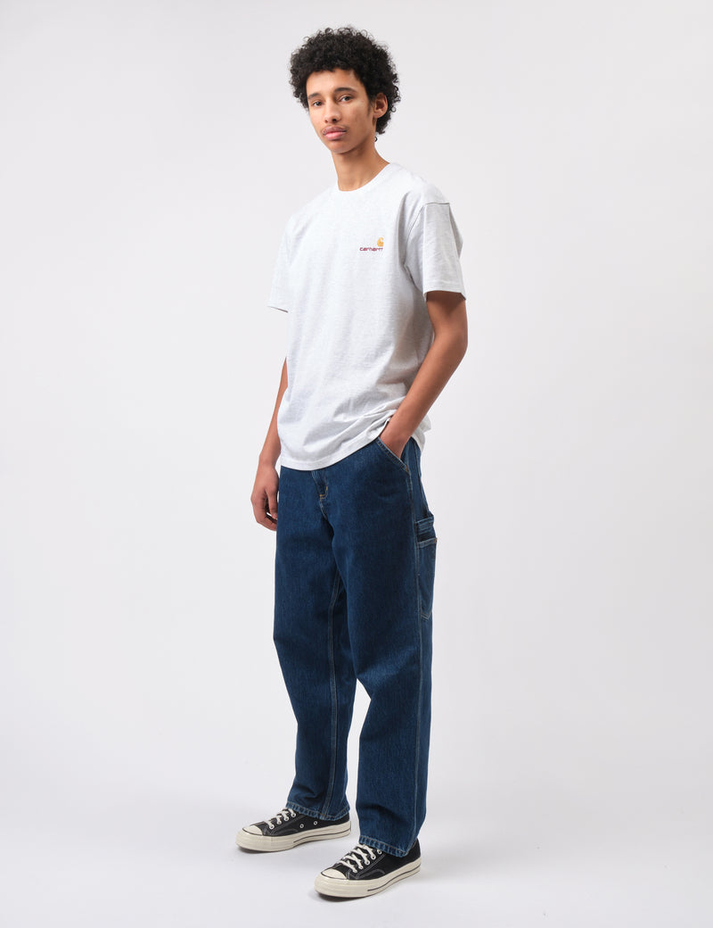 Carhartt WIP Single Knee Pant (Smith Denim) - Blue Stone Washed