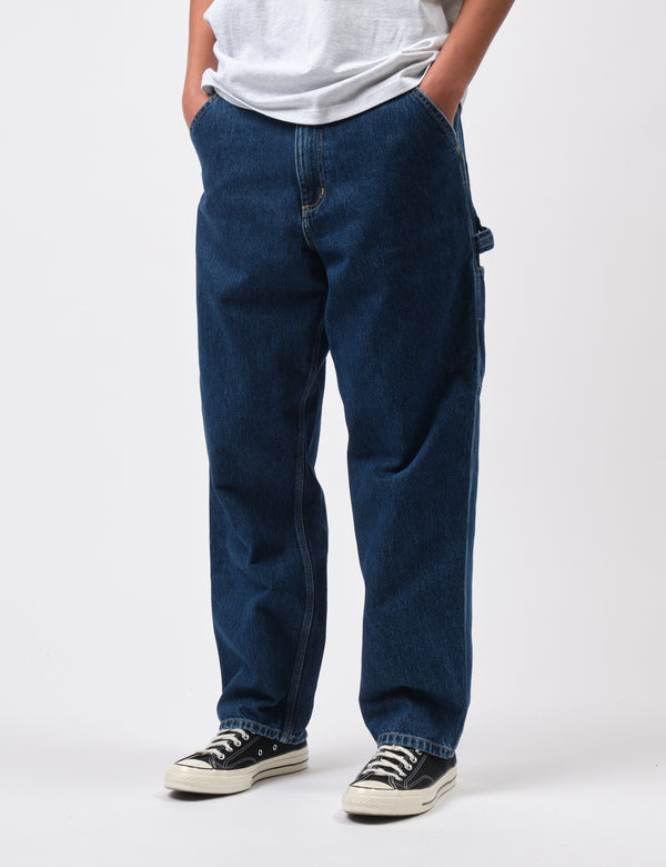 Carhartt WIP Single Knee Pant (Smith Denim) - Blue Stone Washed