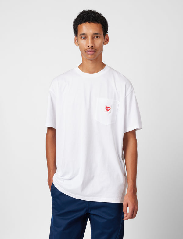 Carhartt WIP Pocket Heart T-Shirt - White