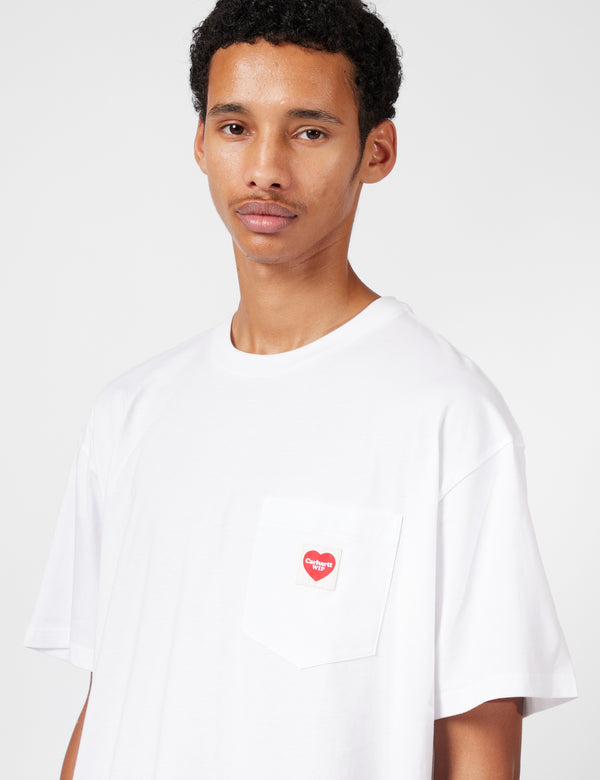 Carhartt WIP Pocket Heart T-Shirt - White