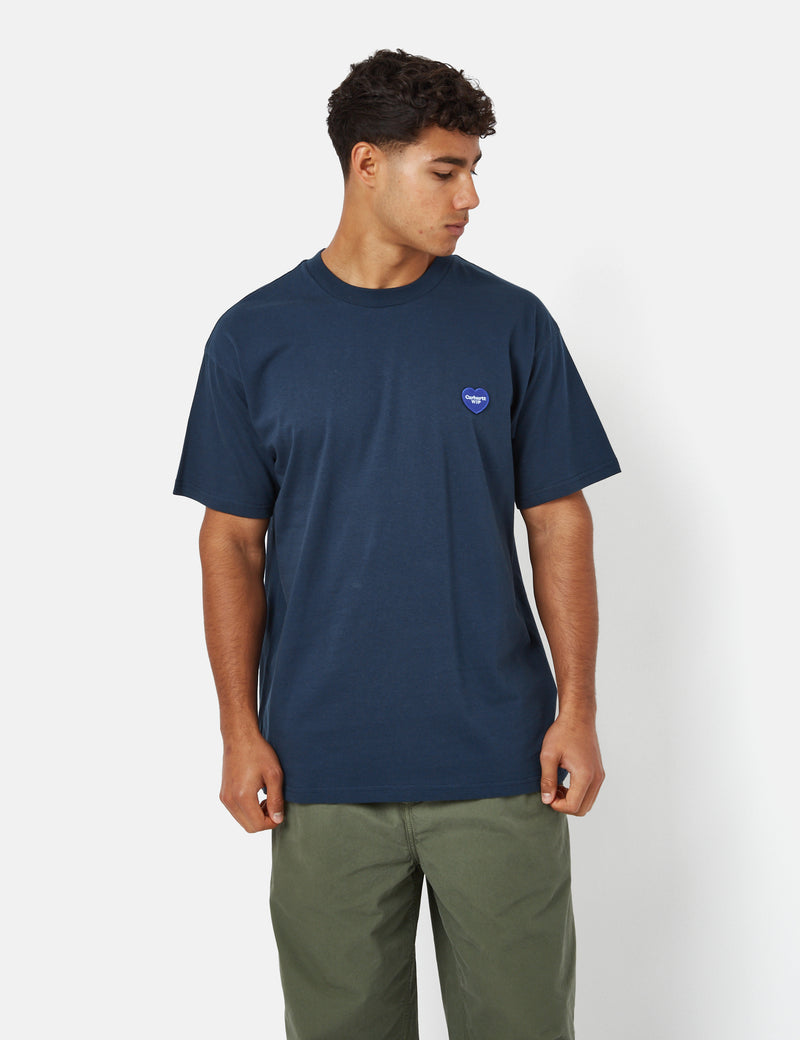 Carhartt-WIP Double Heart T-Shirt (Organic) - Blue