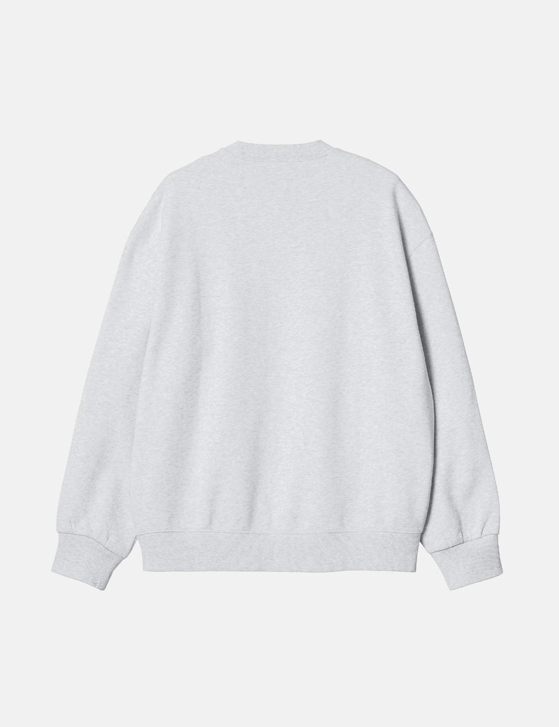 Carhartt-WIP Heart Patch Sweatshirt - Ash Heather Grey