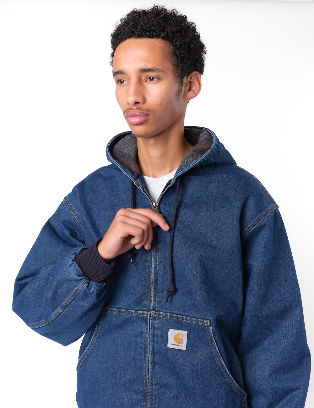 0*8様 Carhartt Active Jacket Blue indigoL Carhartt WIP OG Active Jacket - Blue Stone Washed | Urban Excess