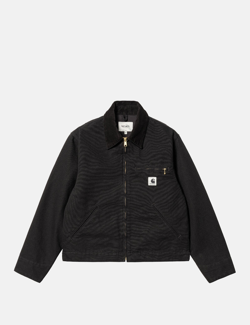 Carhartt WIP Women's OG Detroit Jacket (Winter) - Black Rinsed