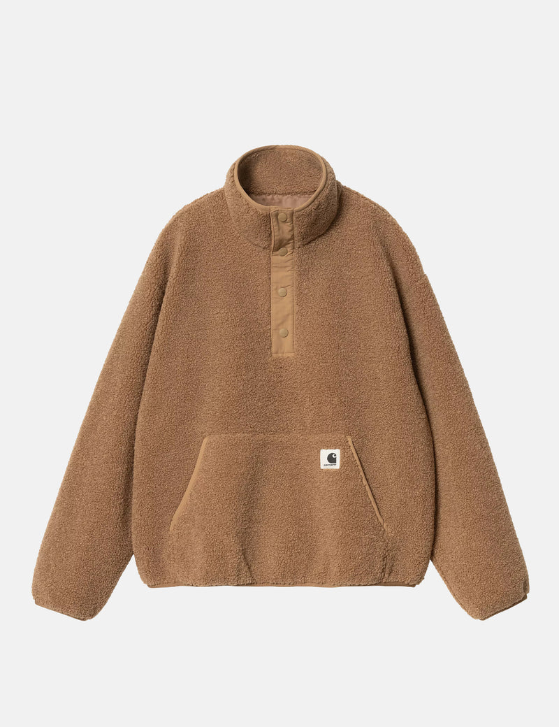 Carhartt WIP Women's Elliot High Neck Fleece Liner - Peanut Brown