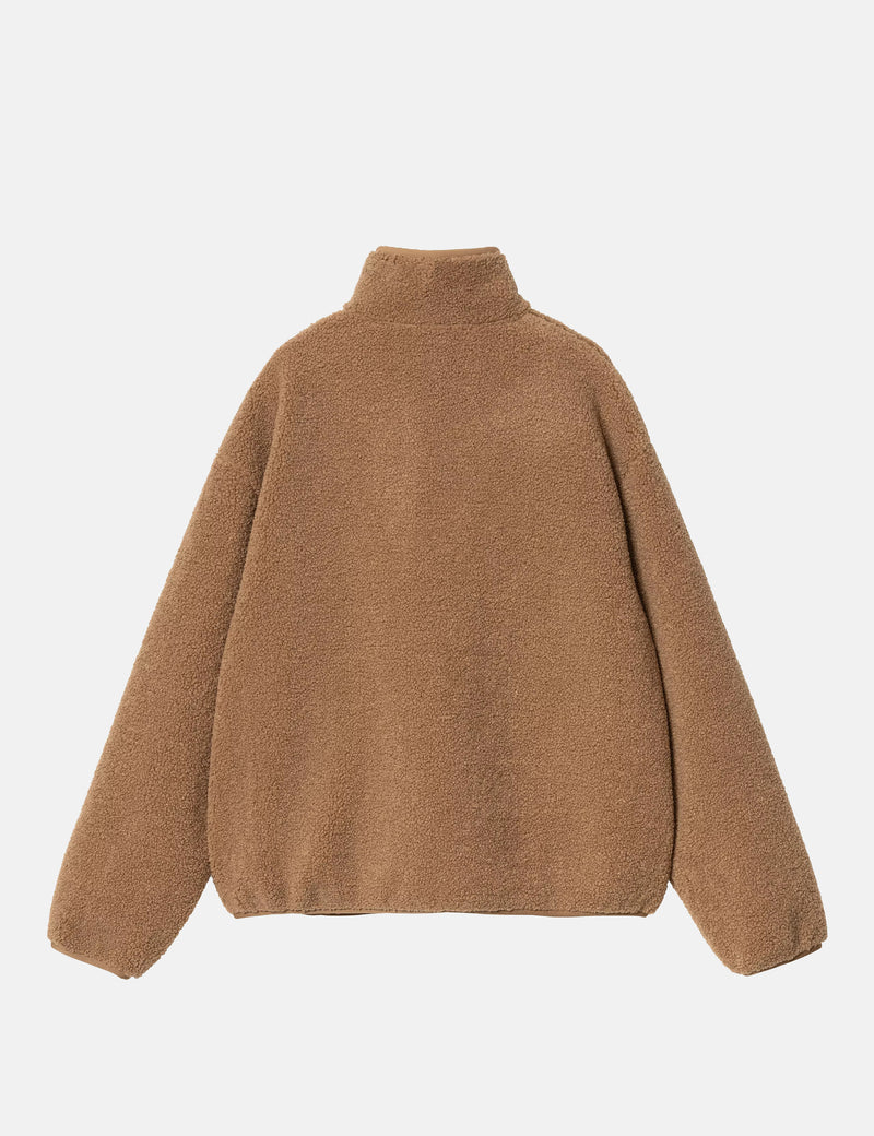 Carhartt WIP Women's Elliot High Neck Fleece Liner - Peanut Brown