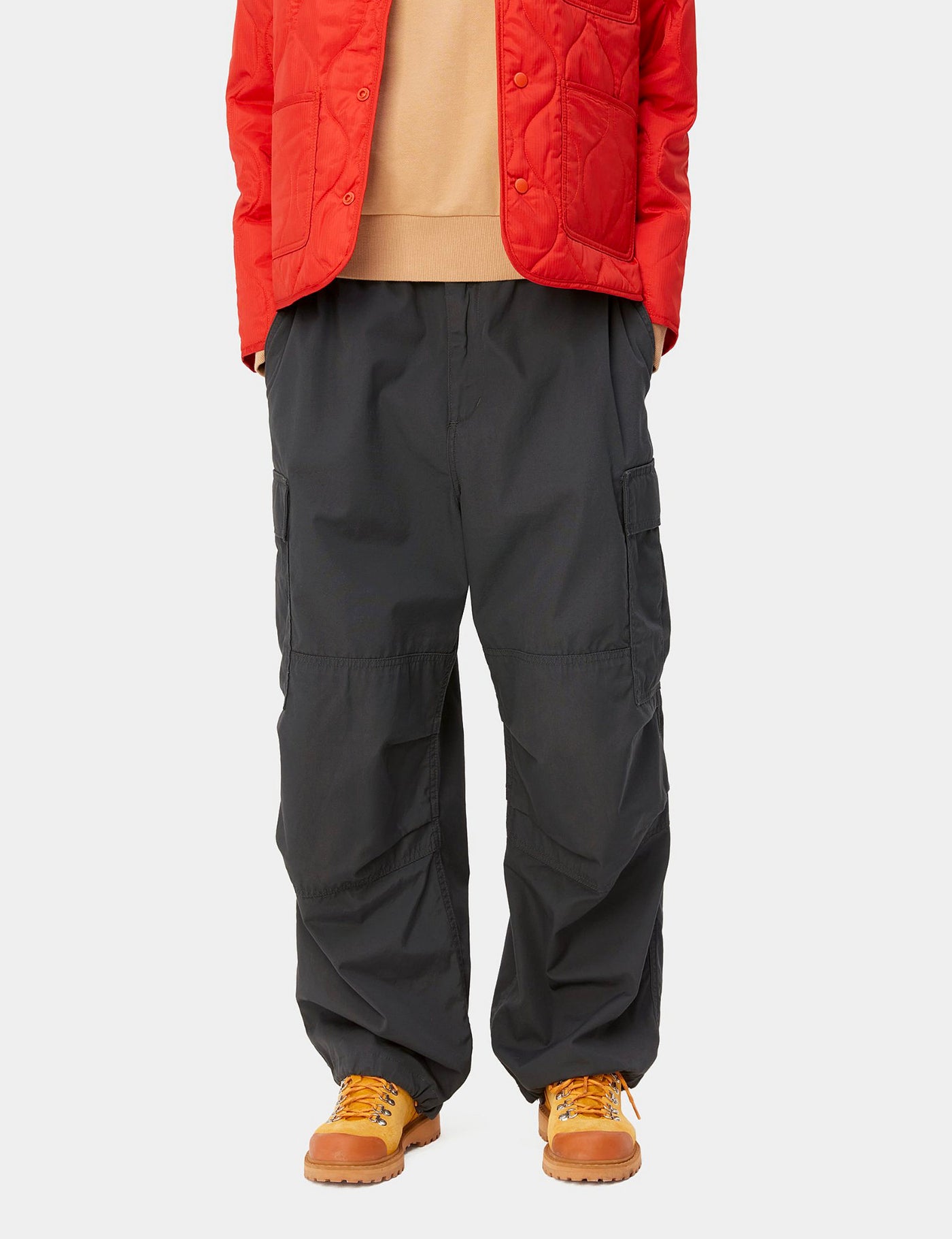 Carhartt-WIP Women's Jet Cargo Pant - Vulcan Grey Rinsed | Urban
