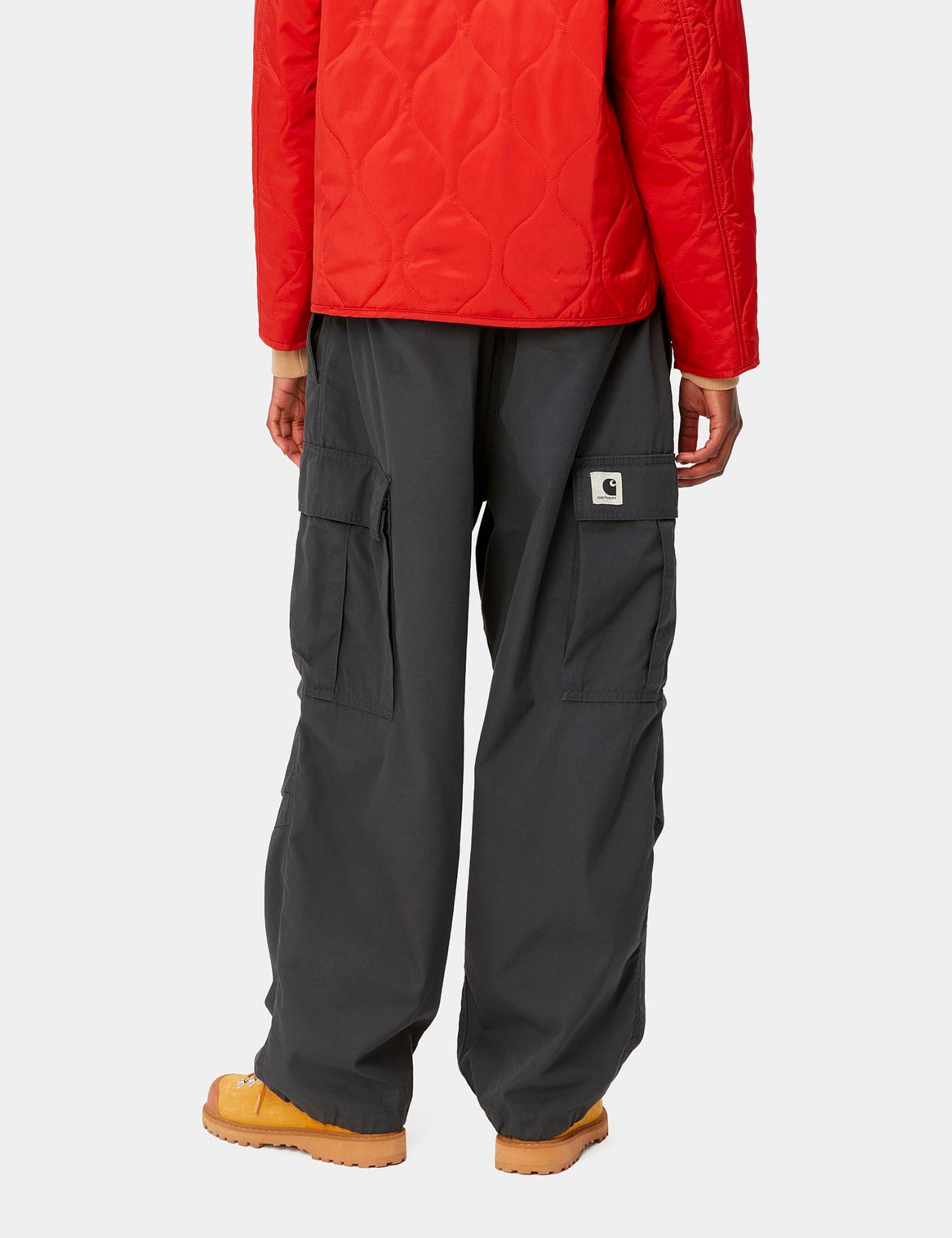 Carhartt-WIP Women's Jet Cargo Pant - Vulcan Grey Rinsed | Urban