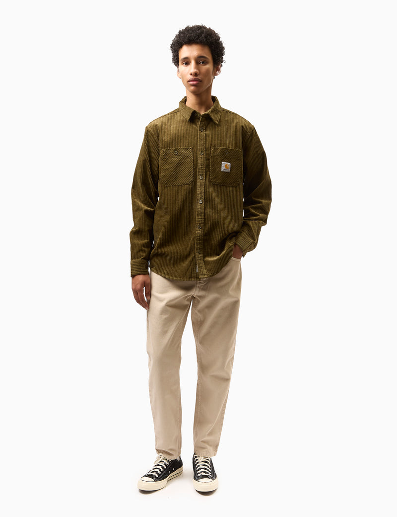 Carhartt-WIP Rhodes Cord Shirt (Loose) - Highland Green