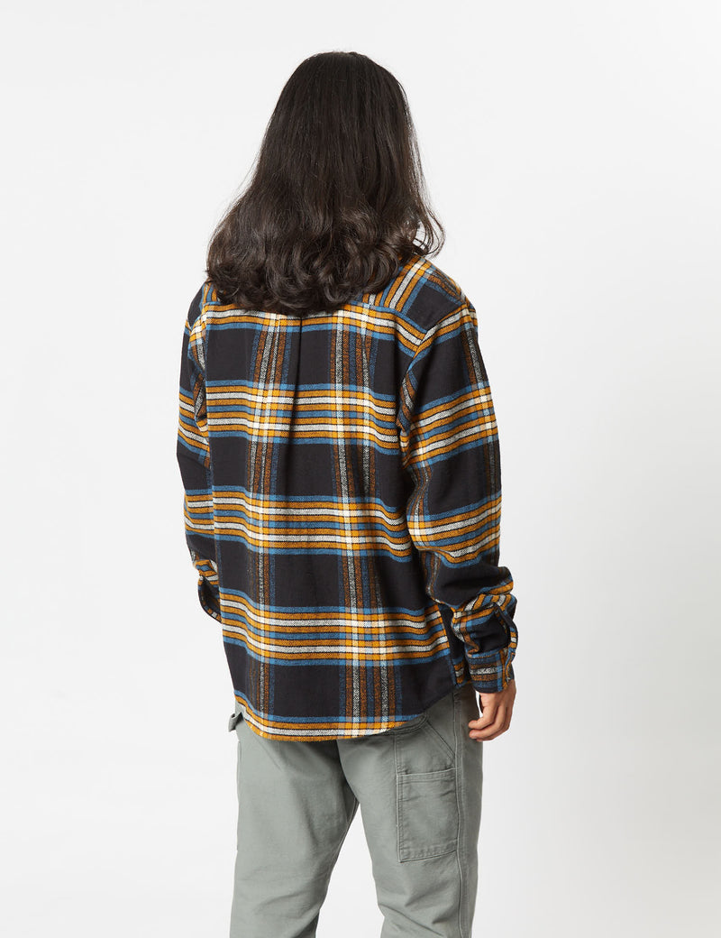 Carhartt-WIP Hawkins Long Sleeve Shirt - Black