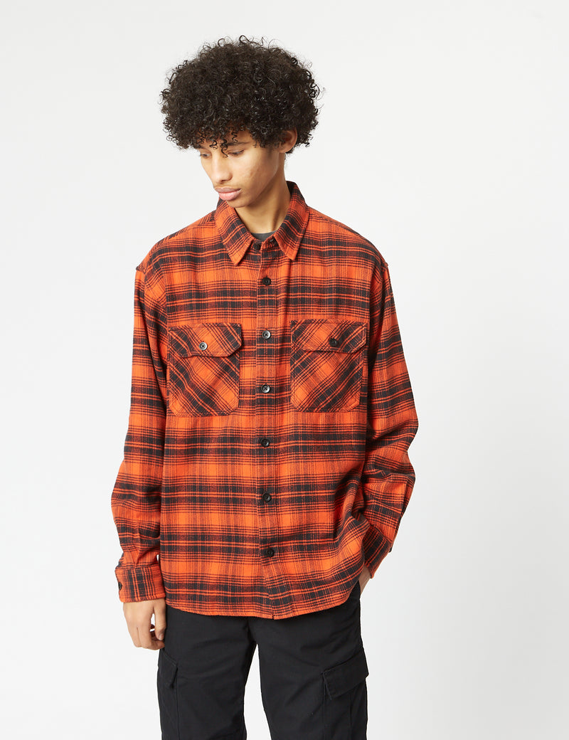 Carhartt-WIP Krenz Long Sleeve Shirt - Brick Red