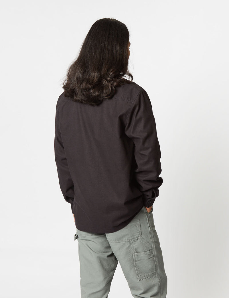 Carhartt WIP Charter Long Sleeve Shirt (Loose) - Black