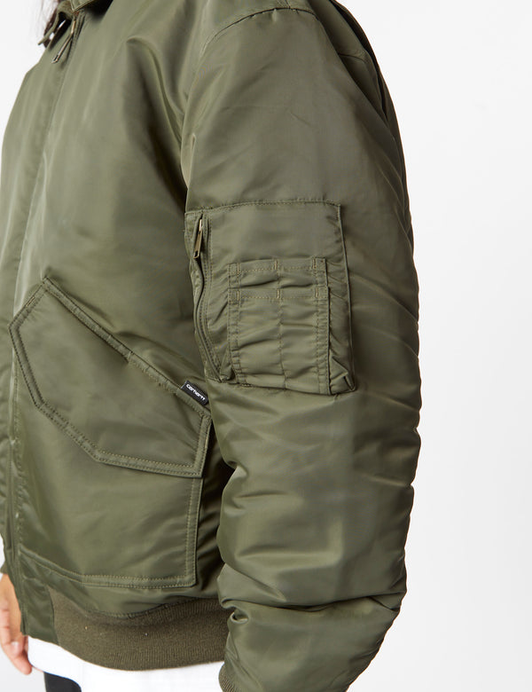 Carhartt-WIP Olten Bomber Jacket - Plant Green