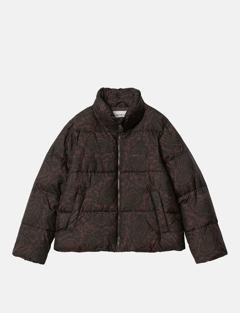 Carhartt-WIP Womens Springfield Jacket (Paisley Print) - Buckeye Brown