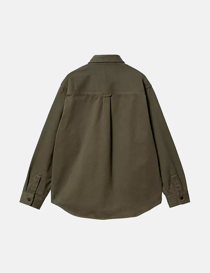 Carhartt WIP Derby Shirt Jacket (Rinsed) - Plant Green