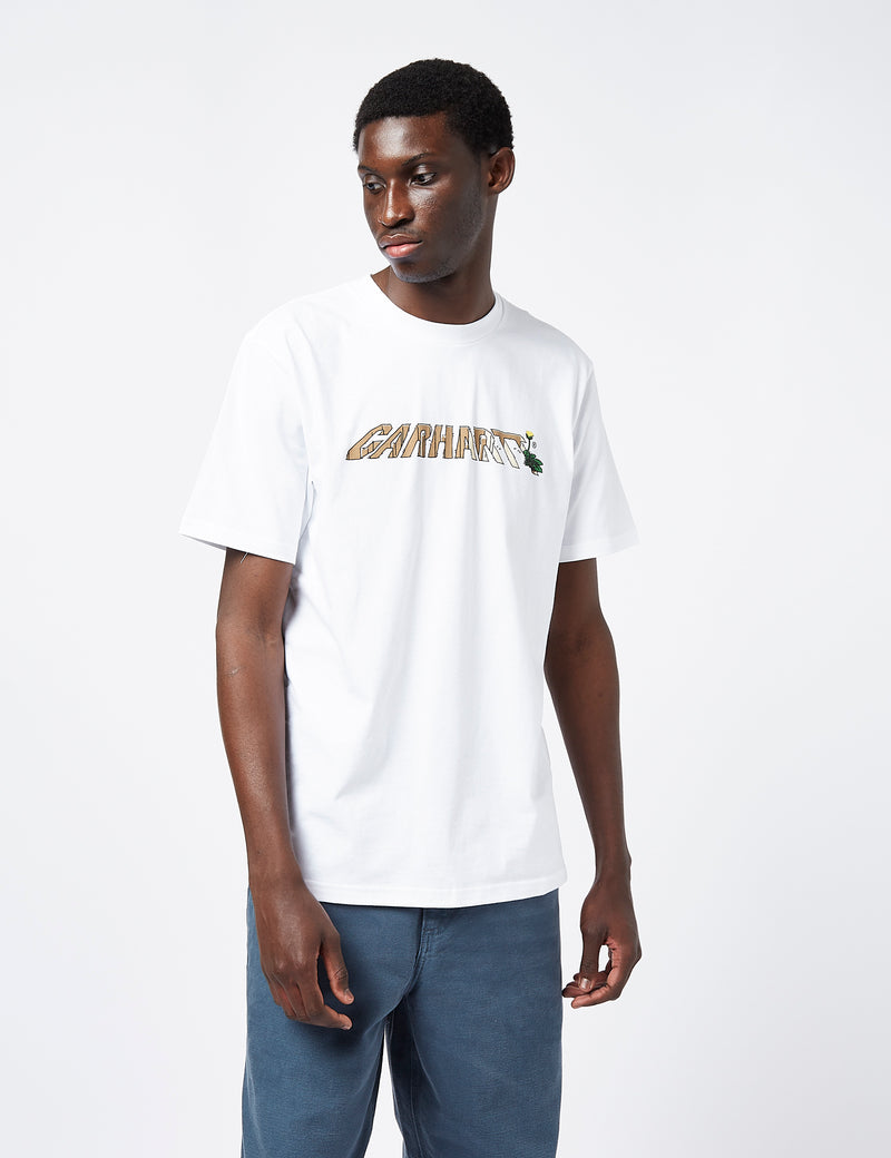 Carhartt-WIP Dandelion Script T-Shirt (Regular) - White