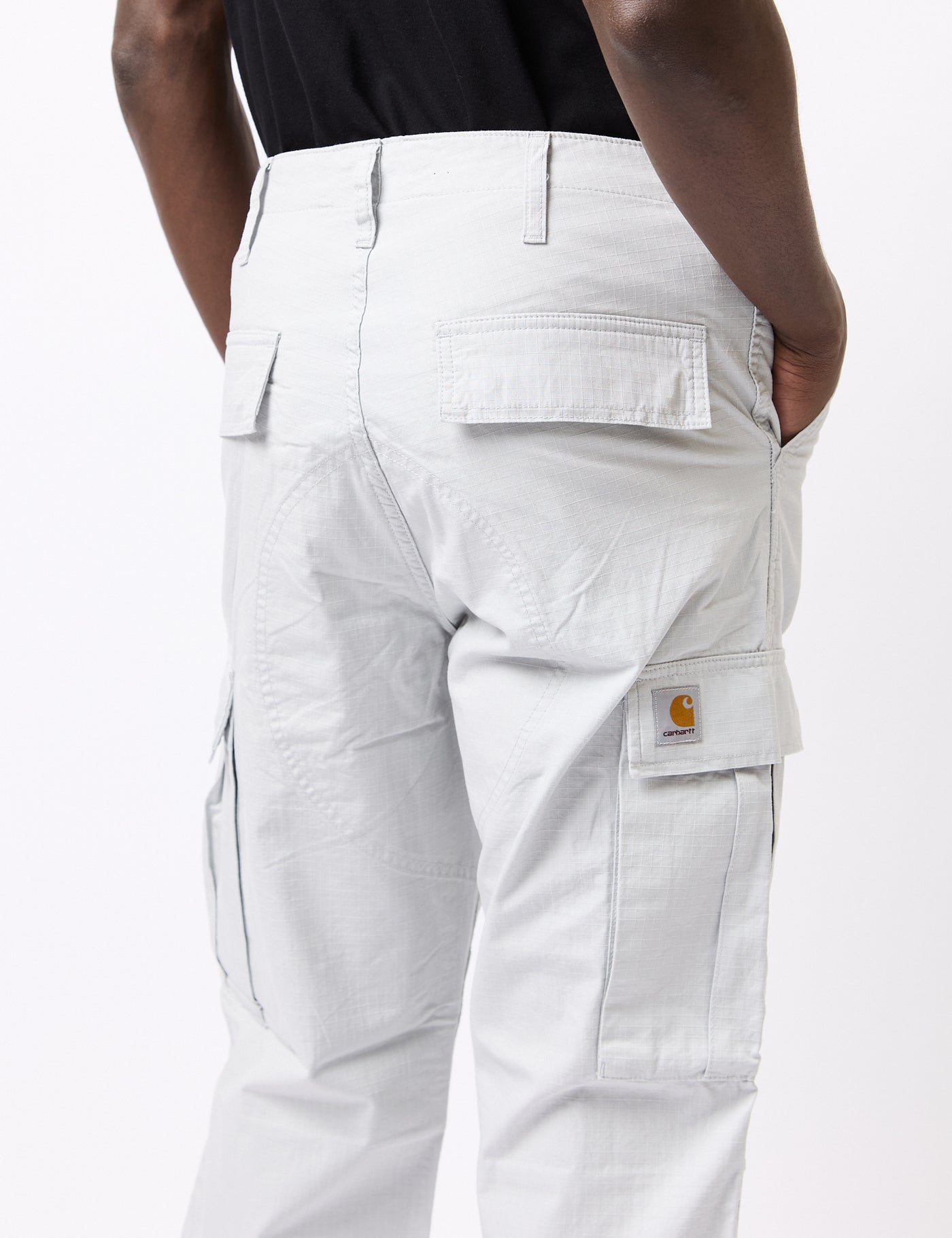 Carhartt-WIP Regular Cargo Pant - Sonic Silver Rinsed