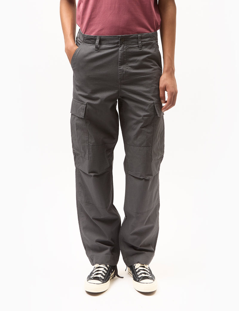 Carhartt WIP Regular Cargo Pant - Graphite Grey Rinsed