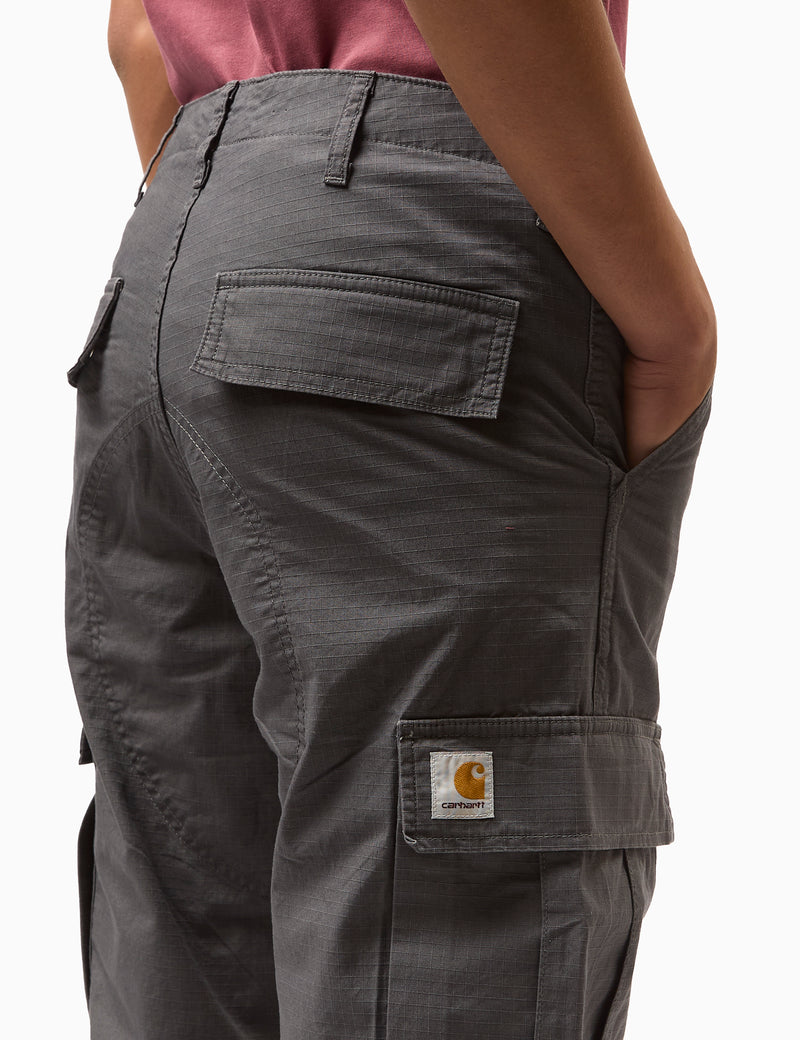 Carhartt WIP Regular Cargo Pant - Graphite Grey Rinsed