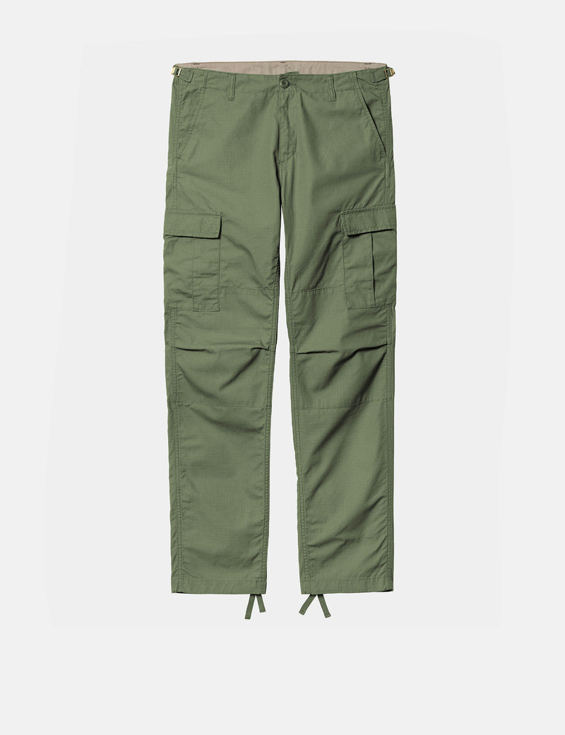 Carhartt-WIP Aviation Pant - Dollar Green Rinsed