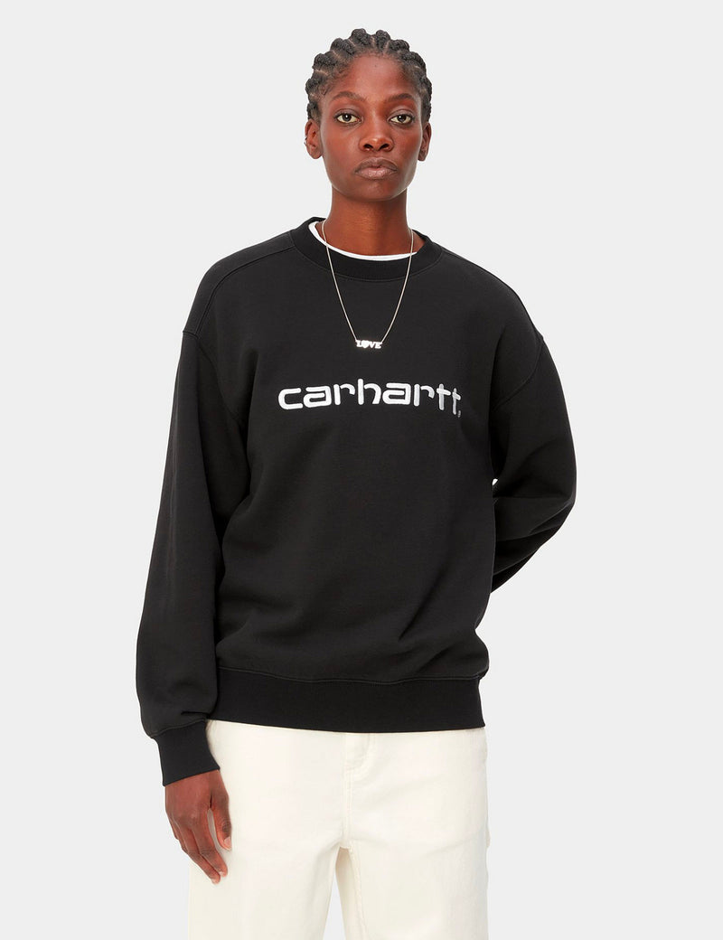 Carhartt-WIP Womens Carhartt Sweatshirt - Black/White