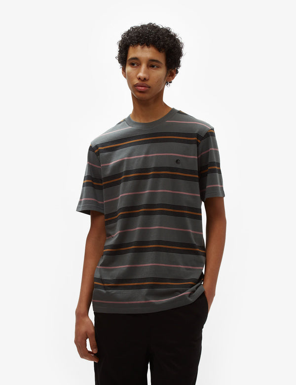 Carhartt-WIP Haynes Stripe T-Shirt - Jura Green