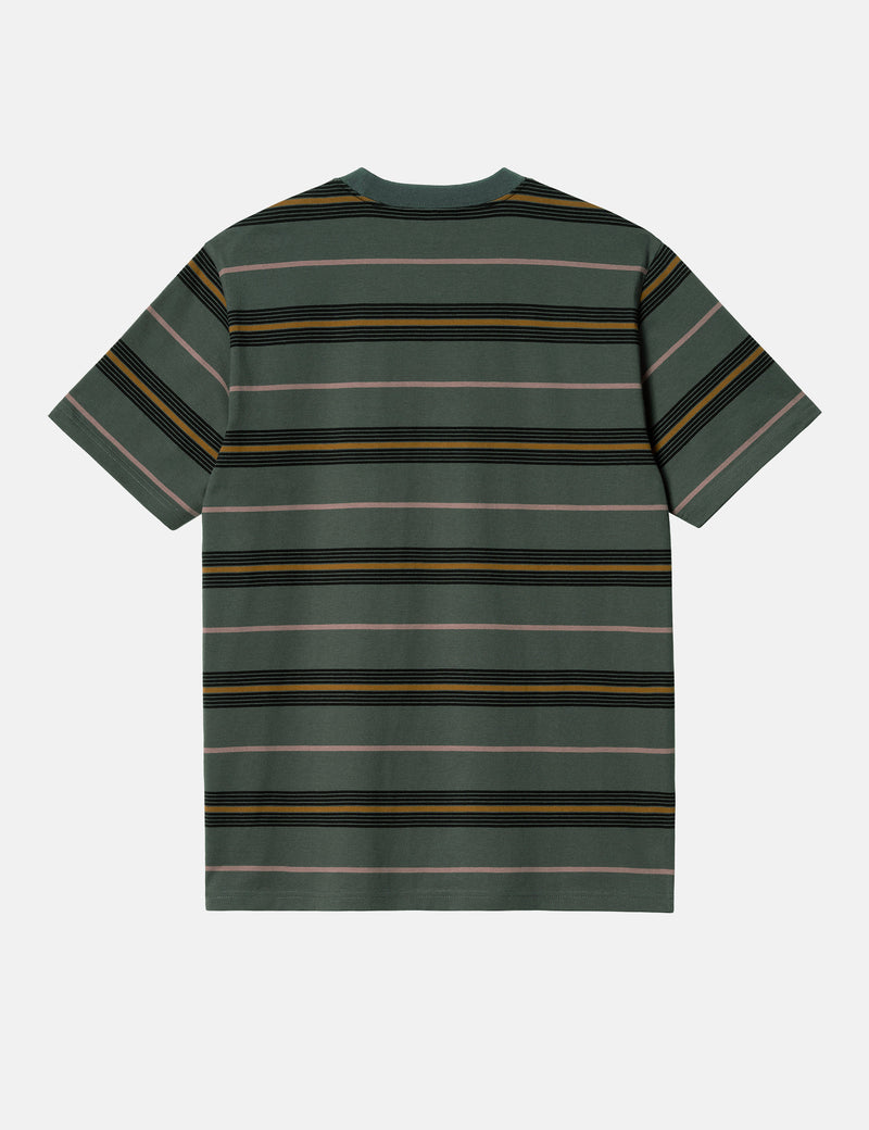 Carhartt-WIP Haynes Stripe T-Shirt - Jura Green