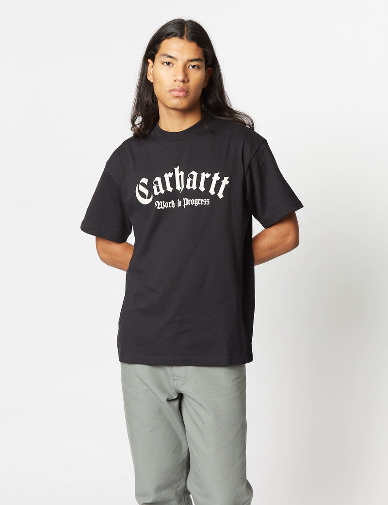 Carhartt-WIP Onyx T-Shirt (Organic Cotton) - Black/Wax