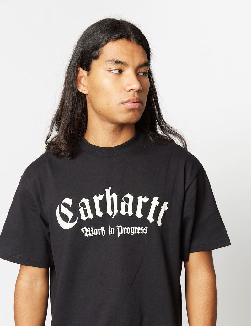 Carhartt-WIP Onyx T-Shirt (Organic Cotton) - Black/Wax