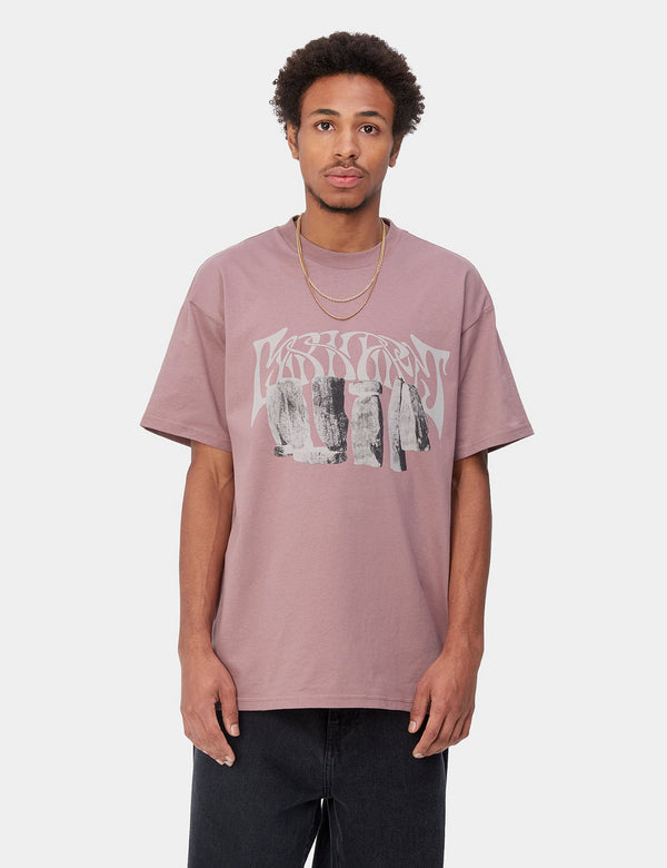 Carhartt-WIP Pagan T-Shirt (Organic) - Daphne Pink/Beige