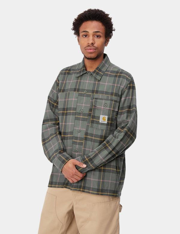 Carhartt-WIP Hadley Check Shirt - Jura Green