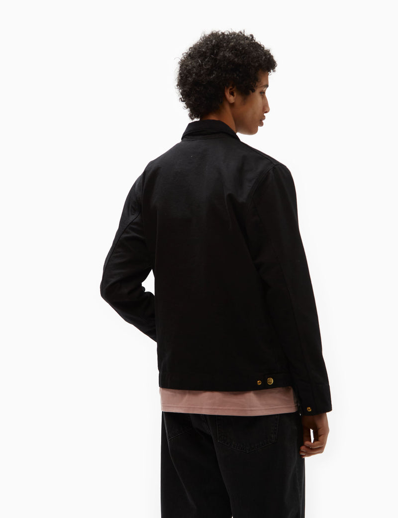 Carhartt-WIP Detroit Jacket - Black/Black Rinsed