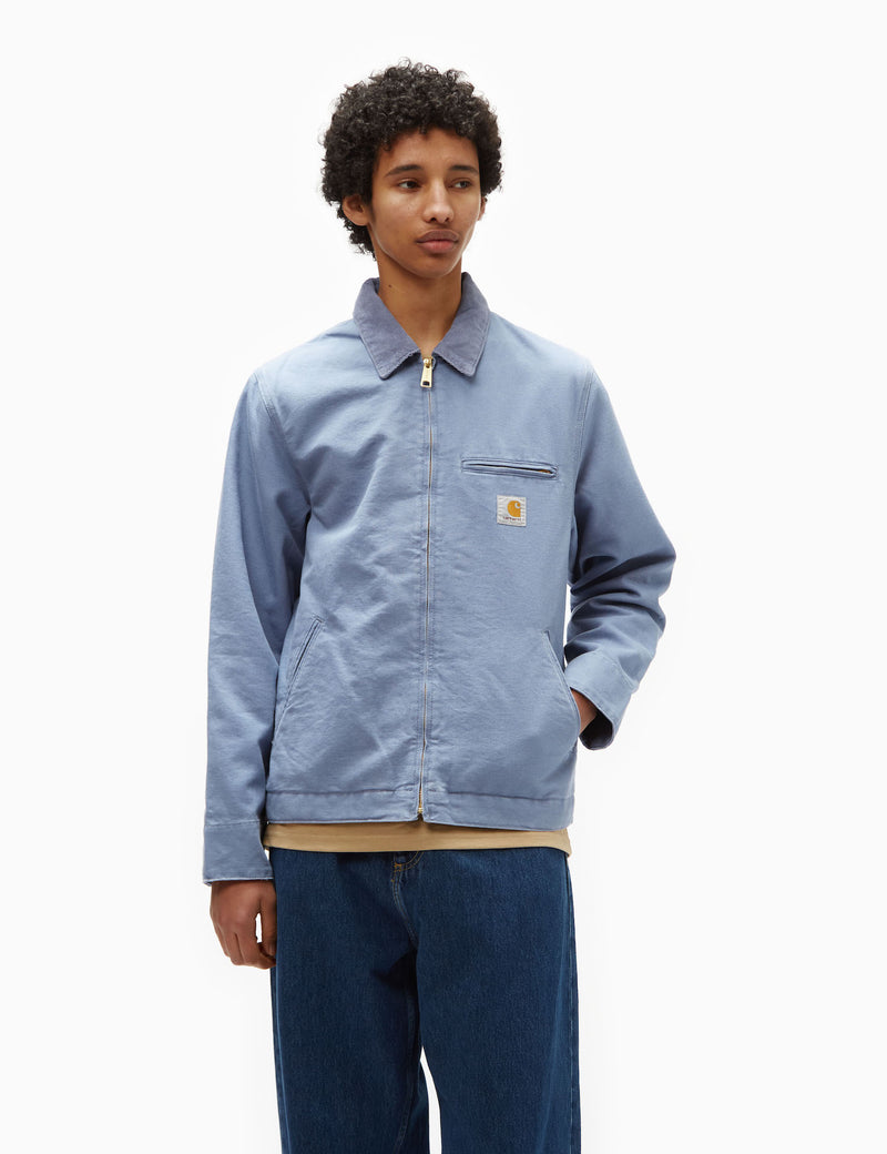 Carhartt-WIP Detroit Jacket - Bay Blue/Bay Blue Aged Canvas