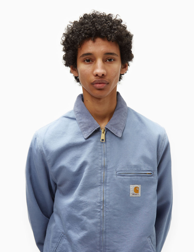 Carhartt-WIP Detroit Jacket - Bay Blue/Bay Blue Aged Canvas